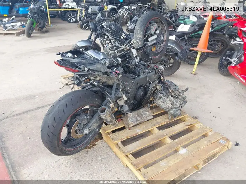 2020 Kawasaki Zx1002 VIN: JKBZXVE14LA005319 Lot: 42746940