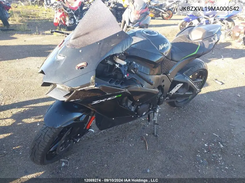 2021 Kawasaki Zx1002 L VIN: JKBZXVL19MA000542 Lot: 12089274