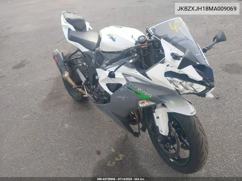 2021 Kawasaki Zx636 K VIN: JKBZXJH18MA009069 Lot: 42729556