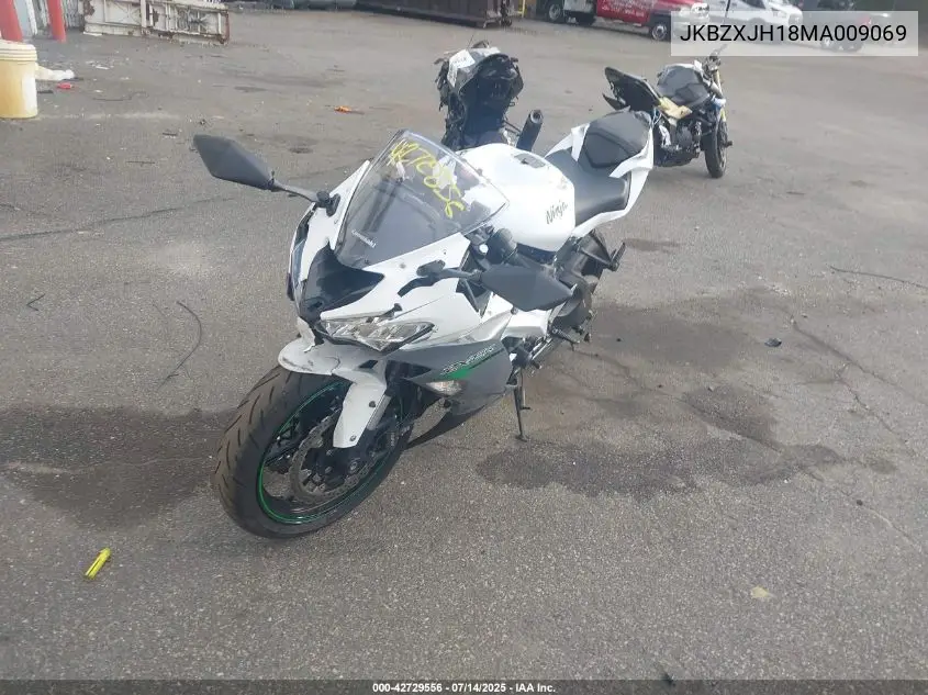 2021 Kawasaki Zx636 K VIN: JKBZXJH18MA009069 Lot: 42729556