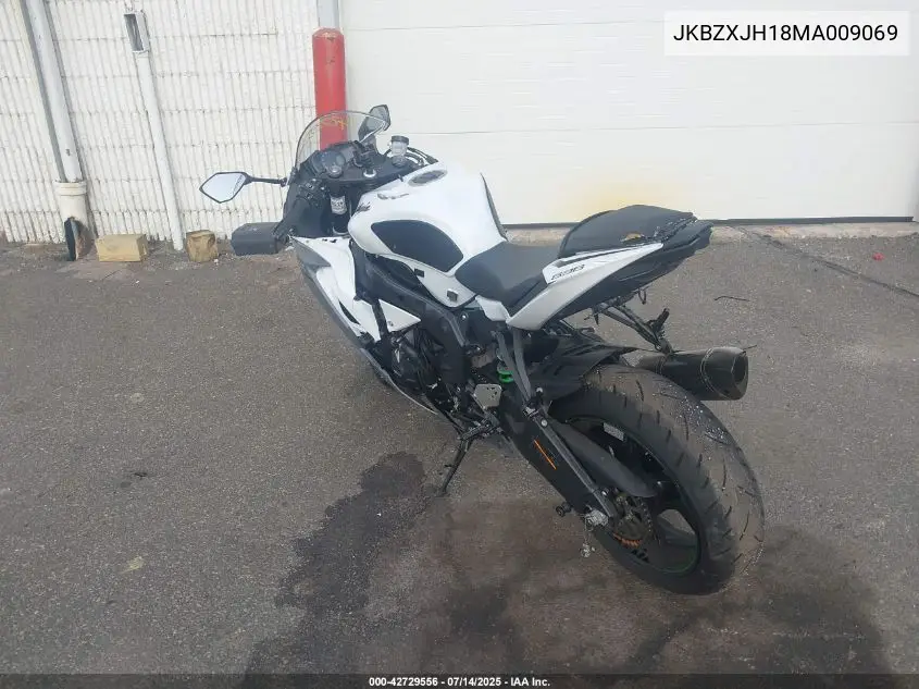 2021 Kawasaki Zx636 K VIN: JKBZXJH18MA009069 Lot: 42729556