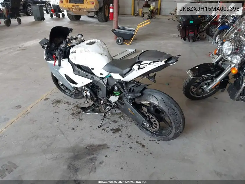 2021 Kawasaki Zx636 K VIN: JKBZXJH15MA009398 Lot: 42758875