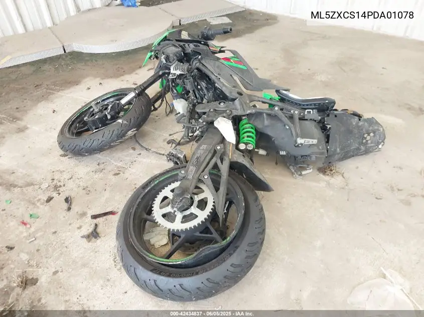 2023 Kawasaki Zx400 S VIN: ML5ZXCS14PDA01078 Lot: 42434837
