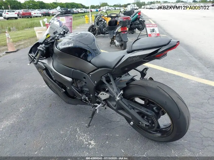 2023 Kawasaki Zx1002 M VIN: JKBZXVM12PA005102 Lot: 42695243