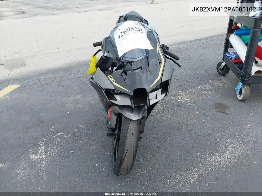 2023 Kawasaki Zx1002 M VIN: JKBZXVM12PA005102 Lot: 42695243
