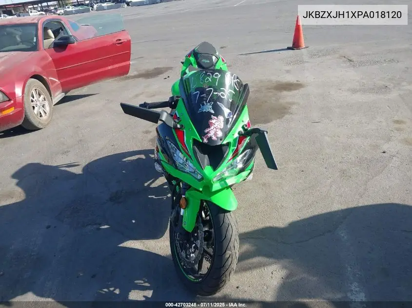 2023 Kawasaki Zx636 K VIN: JKBZXJH1XPA018120 Lot: 42703248