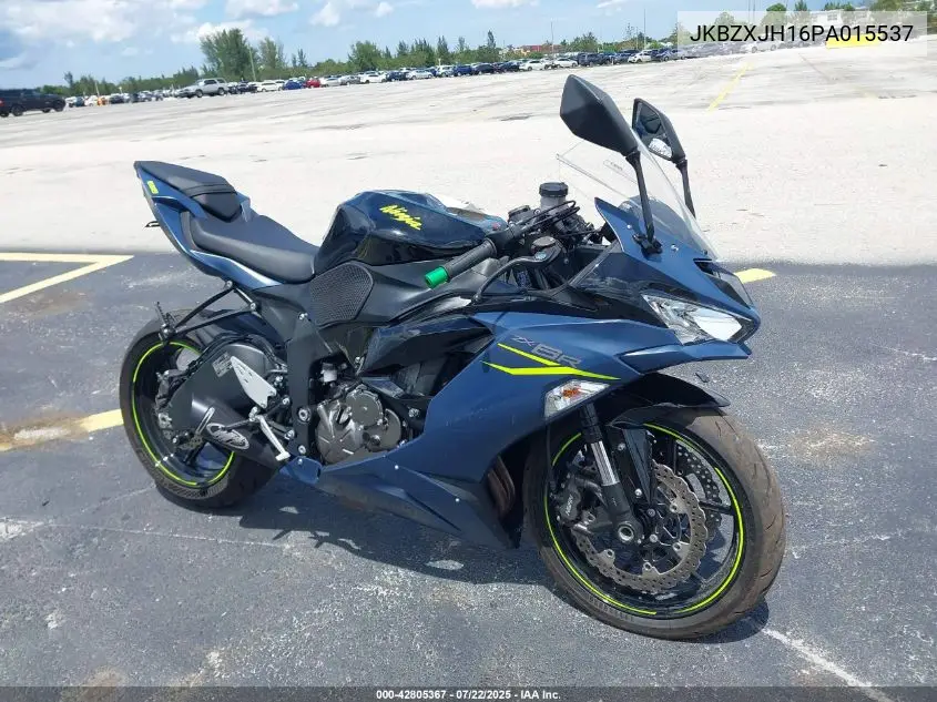 2023 Kawasaki Zx636 K VIN: JKBZXJH16PA015537 Lot: 42805367