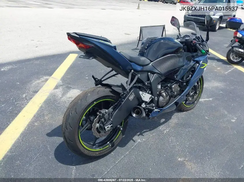 2023 Kawasaki Zx636 K VIN: JKBZXJH16PA015537 Lot: 42805367