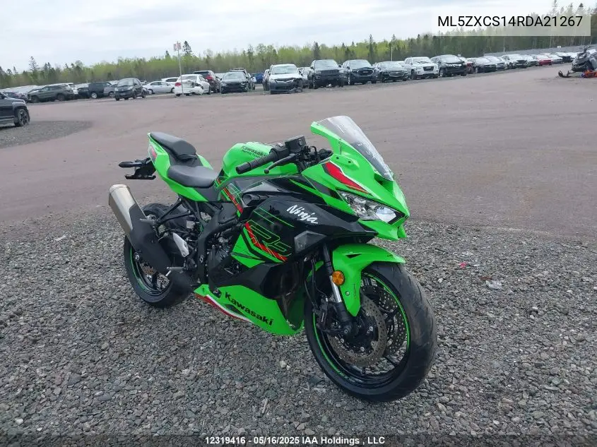 2024 Kawasaki Zx400 S VIN: ML5ZXCS14RDA21267 Lot: 12319416