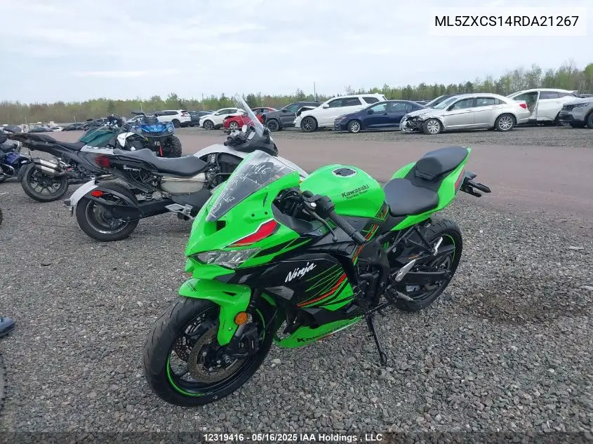 2024 Kawasaki Zx400 S VIN: ML5ZXCS14RDA21267 Lot: 12319416