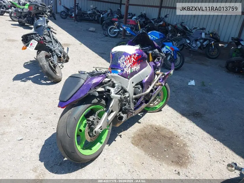 2024 Kawasaki Zx1002 L VIN: JKBZXVL11RA013759 Lot: 42317175