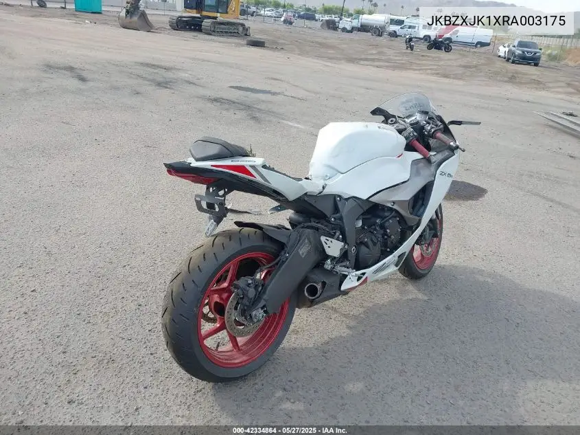 2024 Kawasaki Zx636 K VIN: JKBZXJK1XRA003175 Lot: 42334864