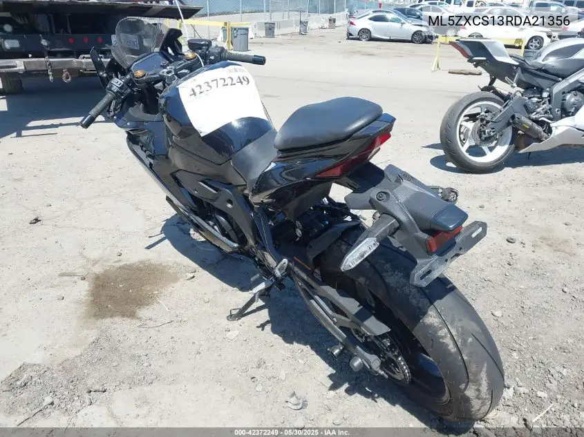2024 Kawasaki Zx400 S VIN: ML5ZXCS13RDA21356 Lot: 42372249