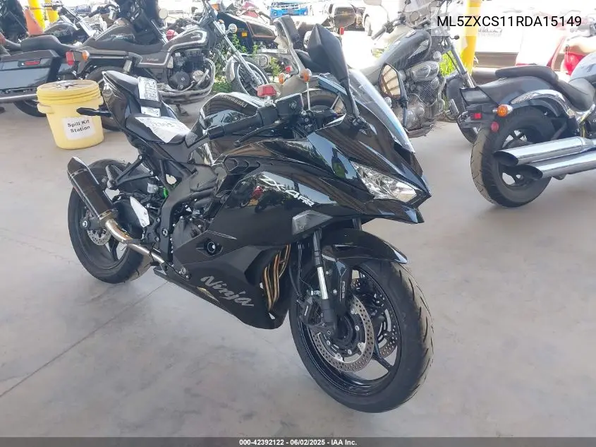 2024 Kawasaki Zx400 S VIN: ML5ZXCS11RDA15149 Lot: 42392122
