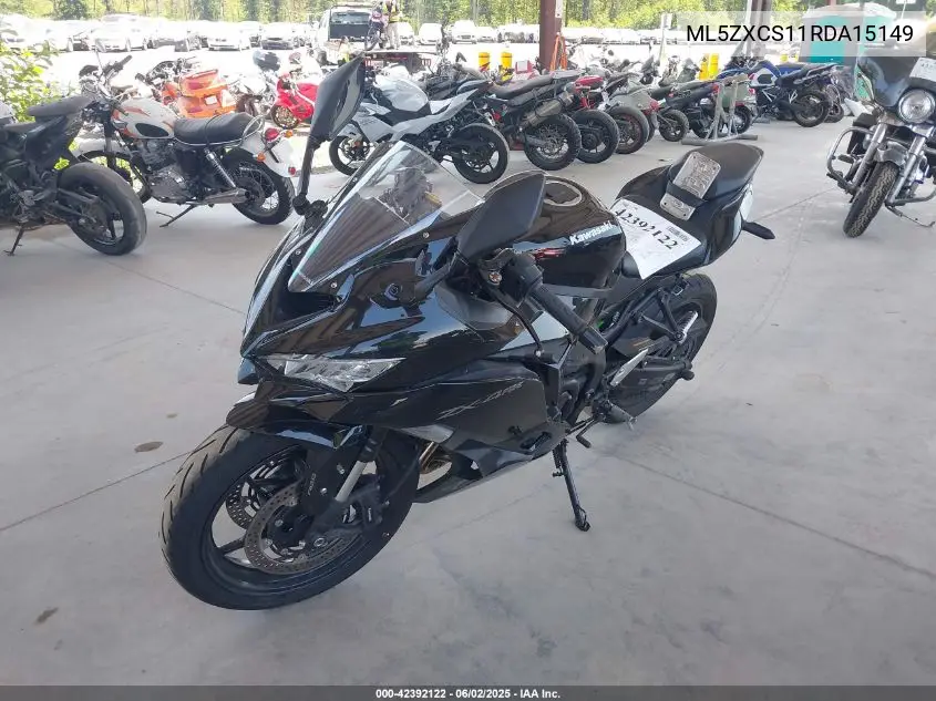 2024 Kawasaki Zx400 S VIN: ML5ZXCS11RDA15149 Lot: 42392122