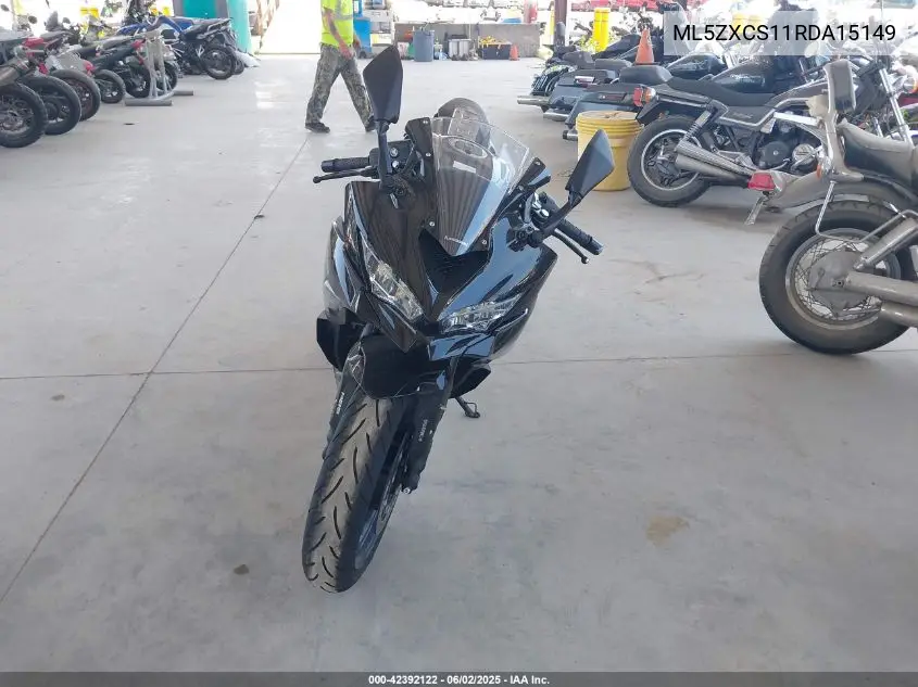 2024 Kawasaki Zx400 S VIN: ML5ZXCS11RDA15149 Lot: 42392122