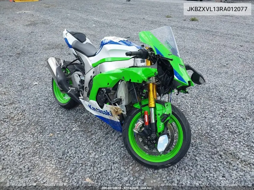2024 Kawasaki Zx1002 L VIN: JKBZXVL13RA012077 Lot: 42735018