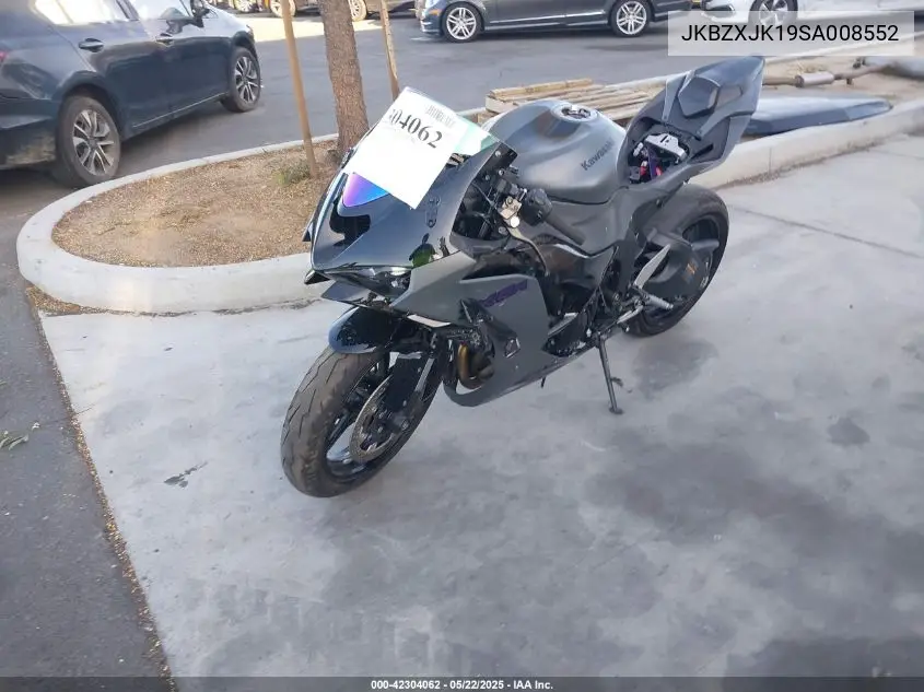 2025 Kawasaki Zx636 K VIN: JKBZXJK19SA008552 Lot: 42304062
