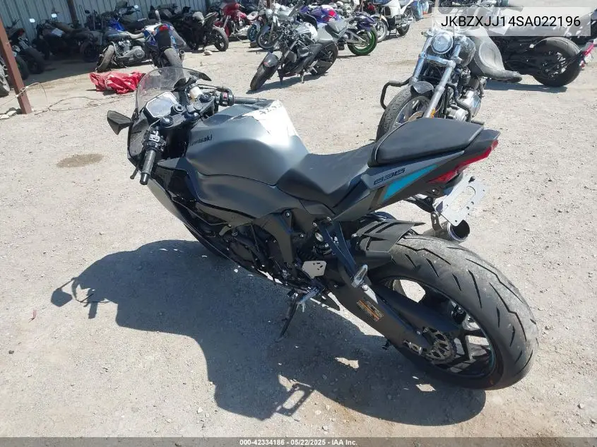 2025 Kawasaki Zx636 K VIN: JKBZXJJ14SA022196 Lot: 42334186