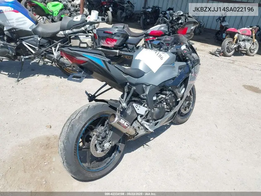 2025 Kawasaki Zx636 K VIN: JKBZXJJ14SA022196 Lot: 42334186