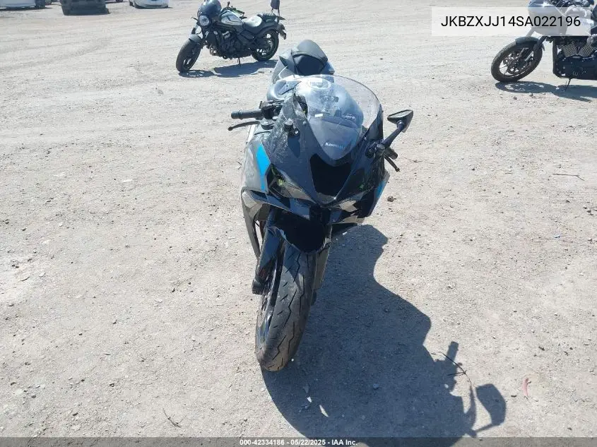 2025 Kawasaki Zx636 K VIN: JKBZXJJ14SA022196 Lot: 42334186
