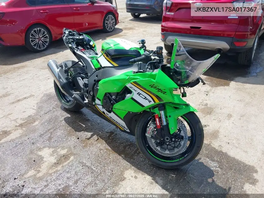 2025 Kawasaki Zx1002 L VIN: JKBZXVL17SA017367 Lot: 42337947