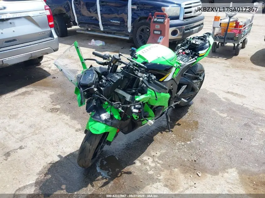 2025 Kawasaki Zx1002 L VIN: JKBZXVL17SA017367 Lot: 42337947