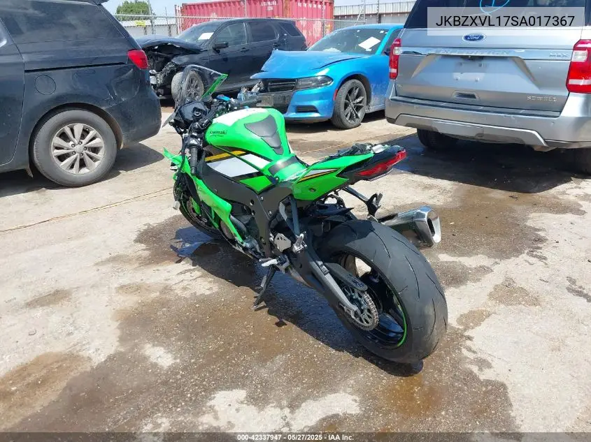 2025 Kawasaki Zx1002 L VIN: JKBZXVL17SA017367 Lot: 42337947