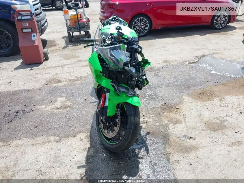 2025 Kawasaki Zx1002 L VIN: JKBZXVL17SA017367 Lot: 42337947