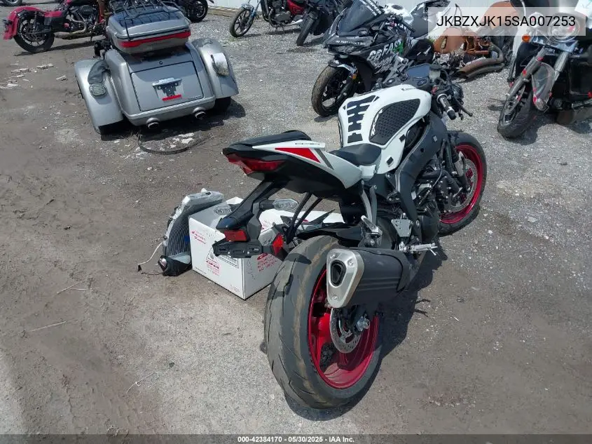 2025 Kawasaki Zx636 K VIN: JKBZXJK15SA007253 Lot: 42384170