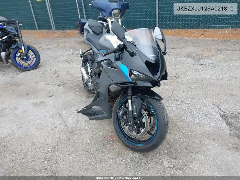 2025 Kawasaki Zx636 K VIN: JKBZXJJ12SA021810 Lot: 42397583