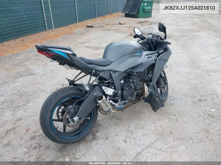 2025 Kawasaki Zx636 K VIN: JKBZXJJ12SA021810 Lot: 42397583