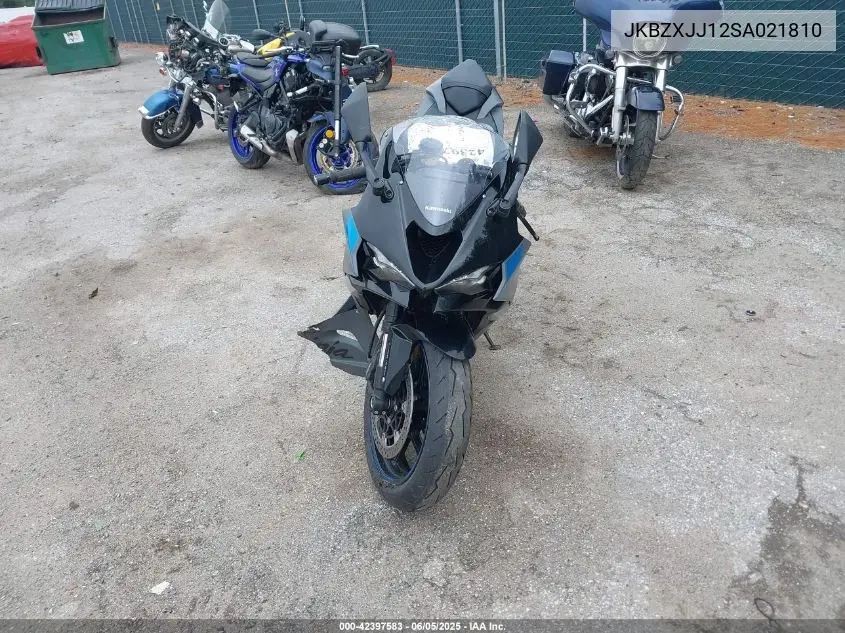 2025 Kawasaki Zx636 K VIN: JKBZXJJ12SA021810 Lot: 42397583