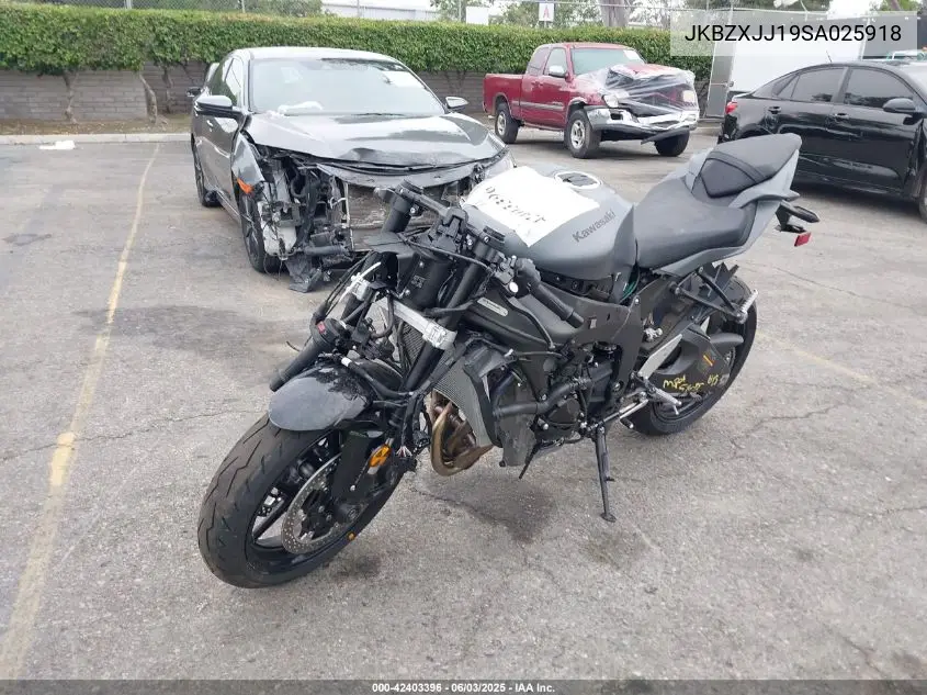 2025 Kawasaki Zx636 K VIN: JKBZXJJ19SA025918 Lot: 42403396