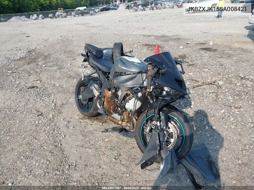 2025 Kawasaki Zx636 K VIN: JKBZXJK15SA008421 Lot: 42417257
