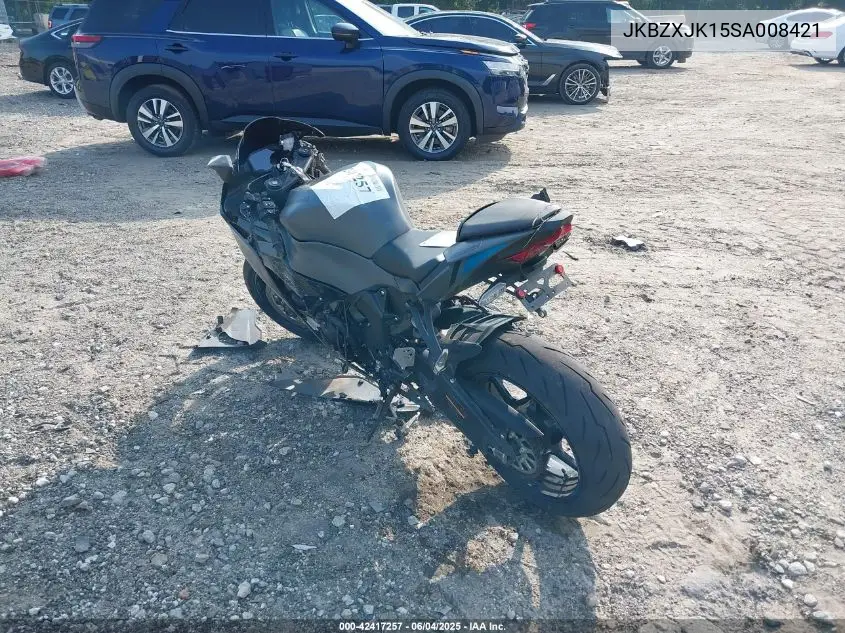 2025 Kawasaki Zx636 K VIN: JKBZXJK15SA008421 Lot: 42417257