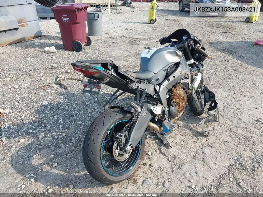 2025 Kawasaki Zx636 K VIN: JKBZXJK15SA008421 Lot: 42417257
