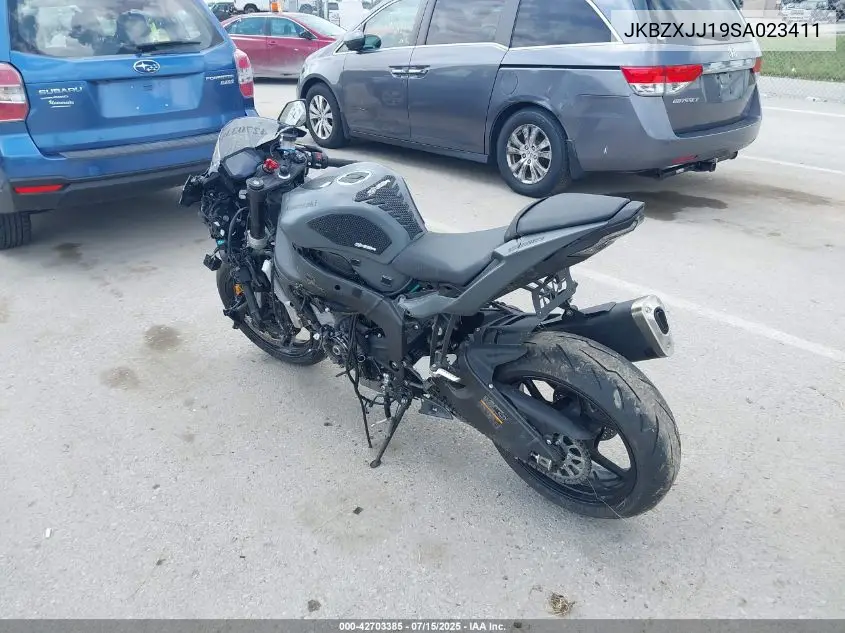 2025 Kawasaki Zx636 K VIN: JKBZXJJ19SA023411 Lot: 42703385