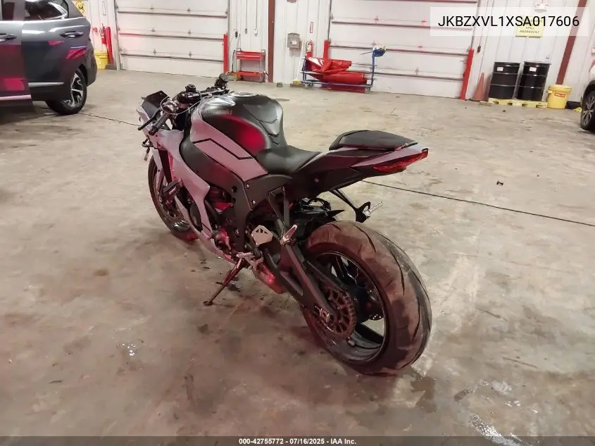2025 Kawasaki Zx1002 L VIN: JKBZXVL1XSA017606 Lot: 42755772