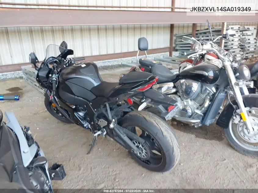 2025 Kawasaki Zx1002 L VIN: JKBZXVL14SA019349 Lot: 42757284