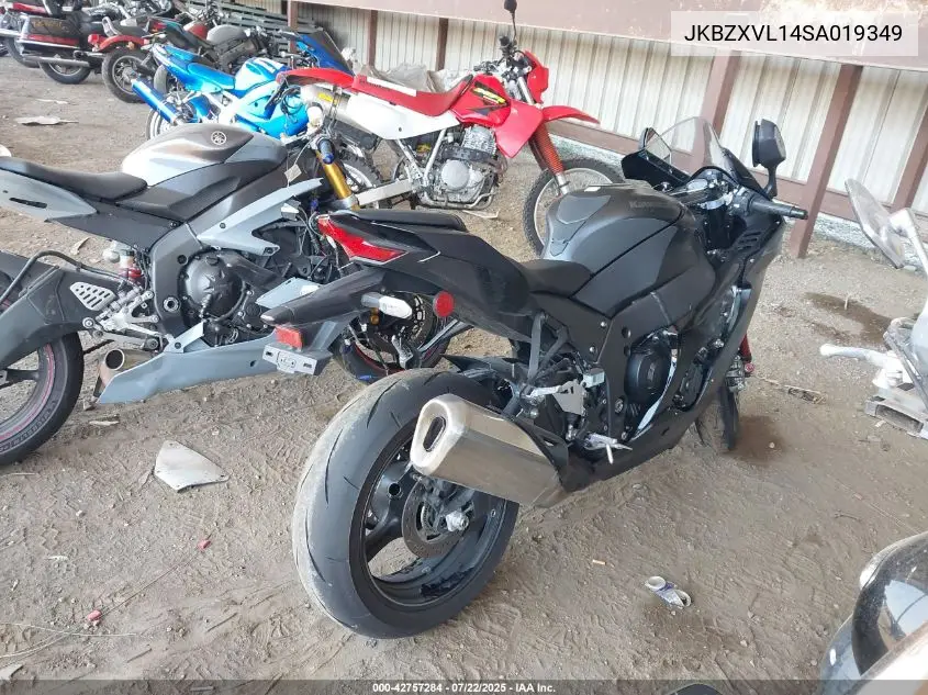 2025 Kawasaki Zx1002 L VIN: JKBZXVL14SA019349 Lot: 42757284