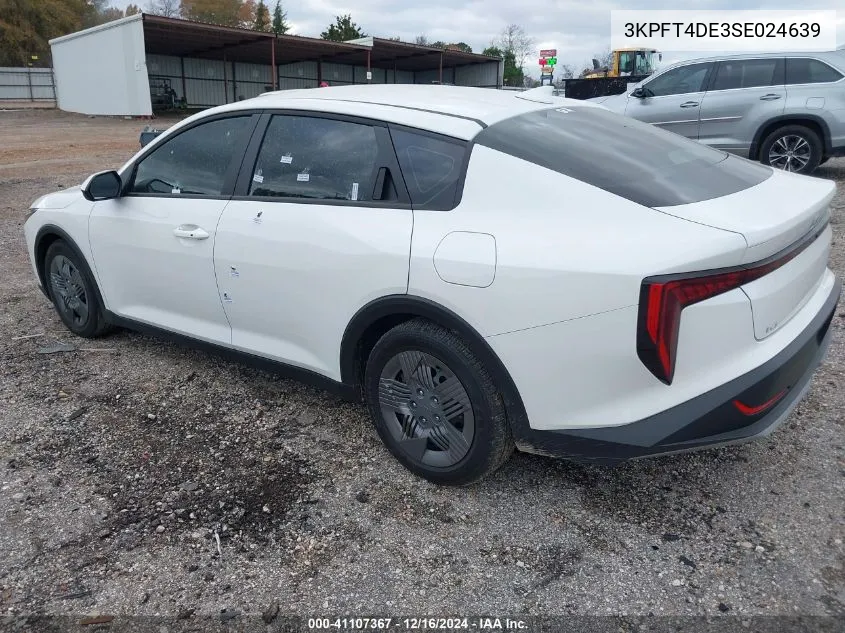 2025 Kia K4 Lx VIN: 3KPFT4DE3SE024639 Lot: 41107367