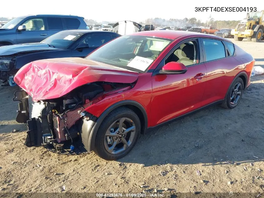 2025 Kia K4 Lxs VIN: 3KPFT4DEXSE004193 Lot: 41293676