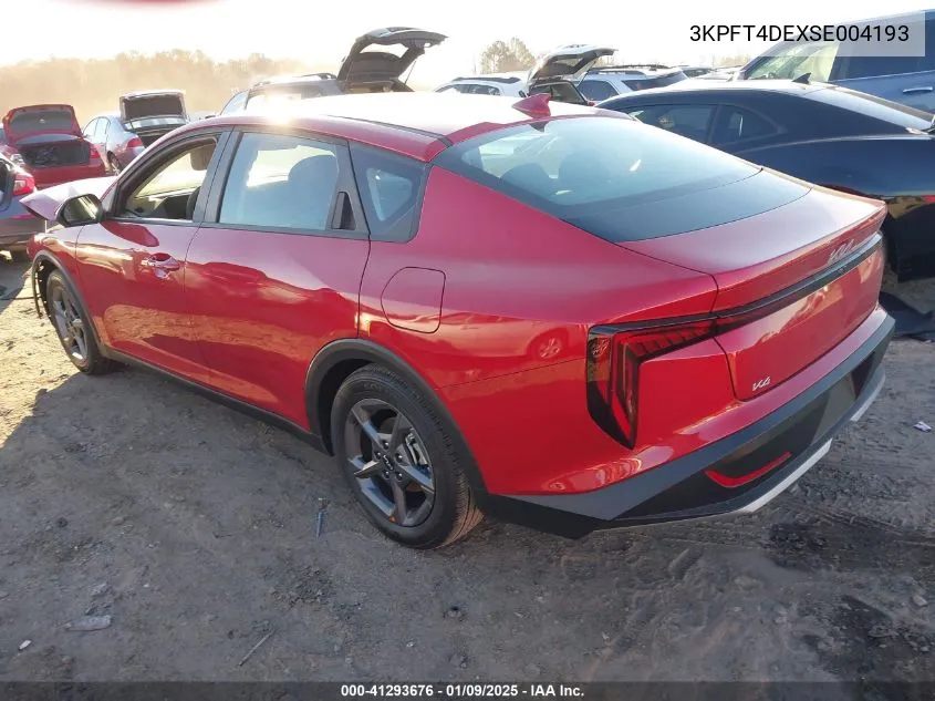 2025 Kia K4 Lxs VIN: 3KPFT4DEXSE004193 Lot: 41293676