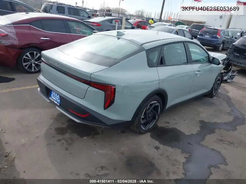 2025 Kia K4 Ex VIN: 3KPFU4DE2SE053689 Lot: 41501411