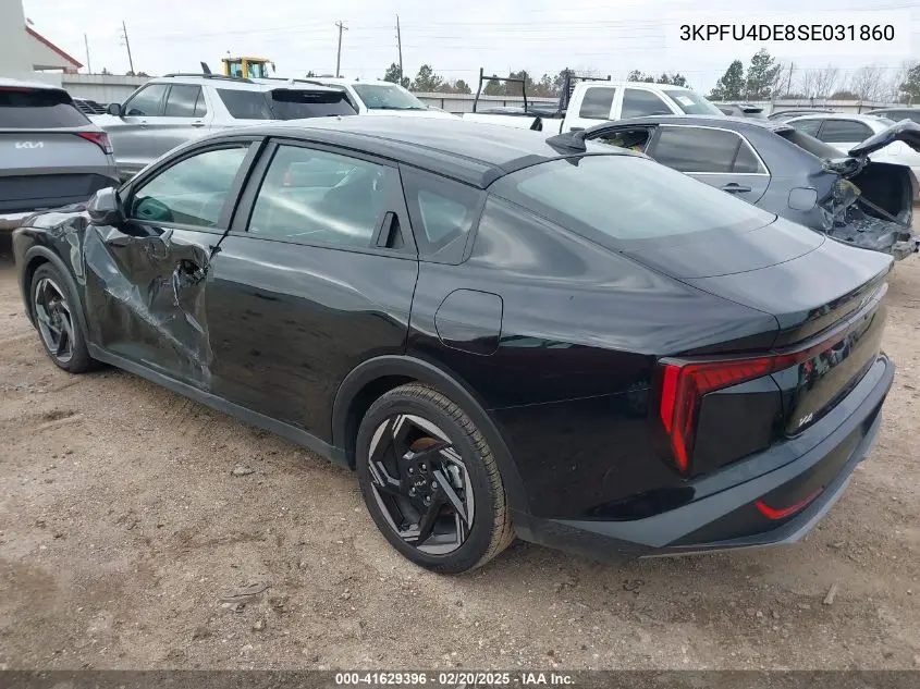 2025 Kia K4 Ex VIN: 3KPFU4DE8SE031860 Lot: 41629396