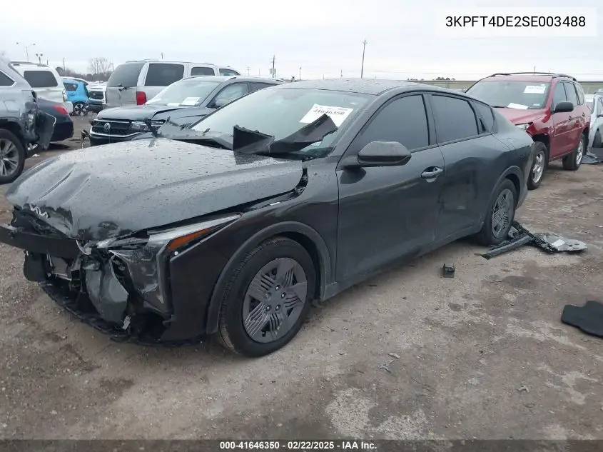 2025 Kia K4 Lx VIN: 3KPFT4DE2SE003488 Lot: 41646350