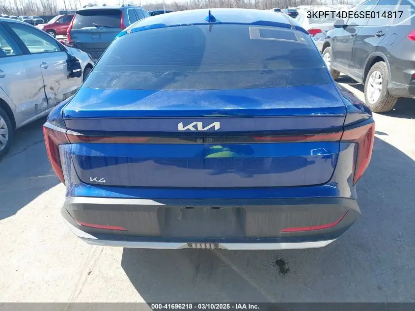 2025 Kia K4 Lxs VIN: 3KPFT4DE6SE014817 Lot: 41696218