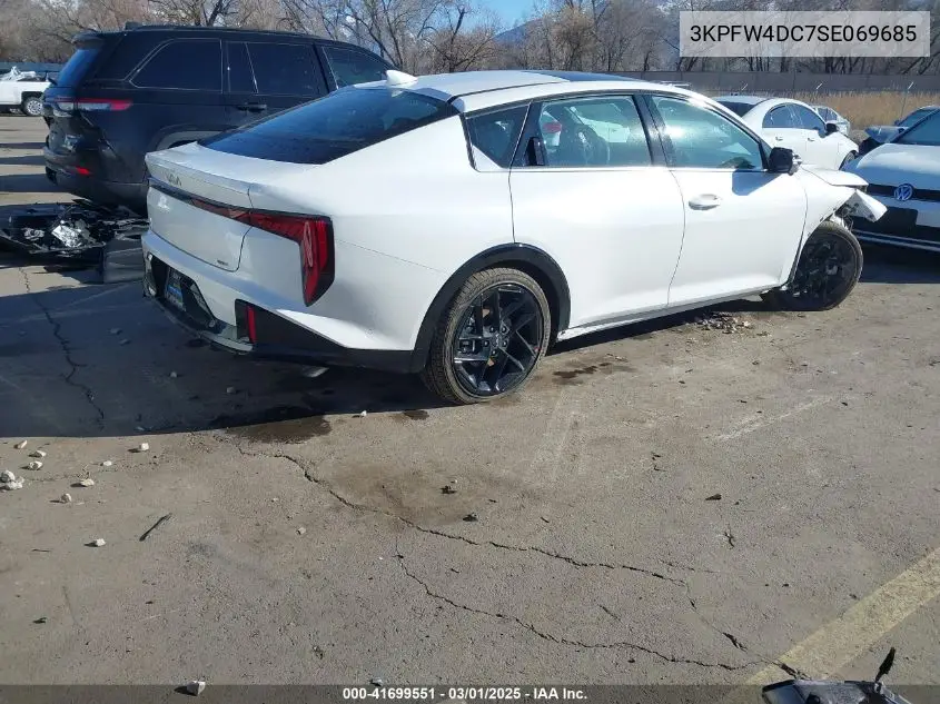 2025 Kia K4 Gt-Line Turbo VIN: 3KPFW4DC7SE069685 Lot: 41699551