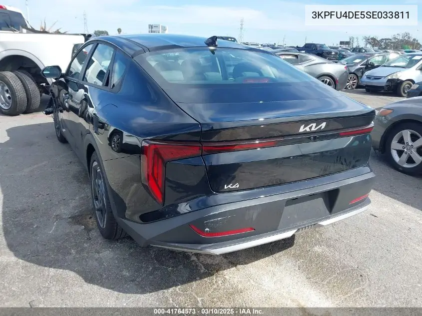 2025 Kia K4 Ex VIN: 3KPFU4DE5SE033811 Lot: 41764573